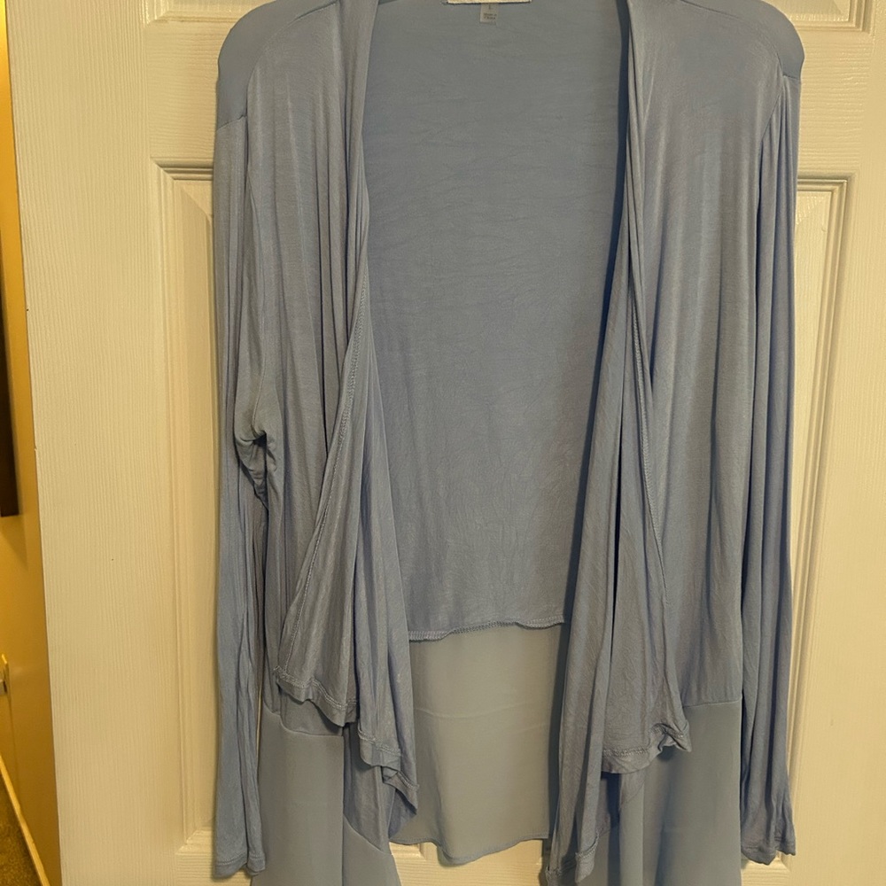 August Silk Light Blue Women's Top